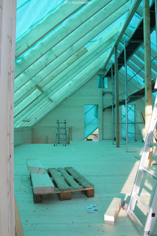 Dachgeschoß in Holz100-Haus