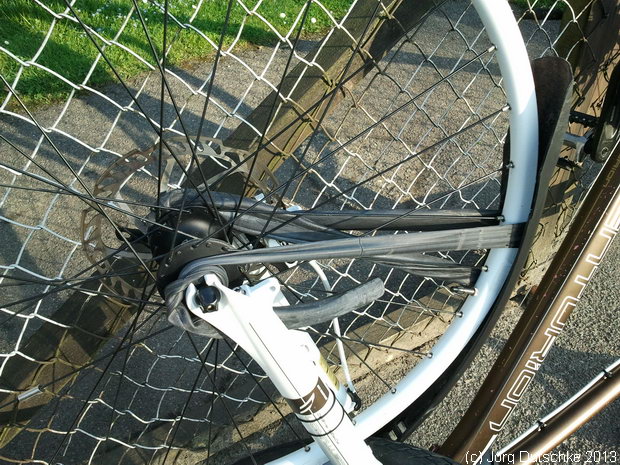 geplatzter Fahrrad-Reifen